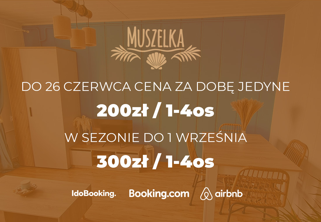 Majówka nad morzem w Pucku – wypoczynek w Muszelce